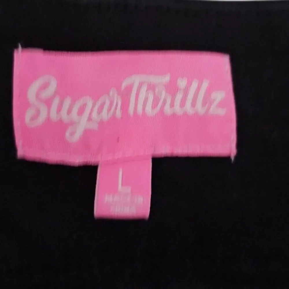 Sugar Thrillz Dolls Kill Wicca-dly Good Mini Skirt L Black Moon Pentagram